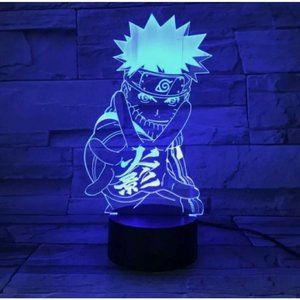 Uzumaki Naruto Shippuden Color Changing LED Anime Lamp / Night Light Remote NIB